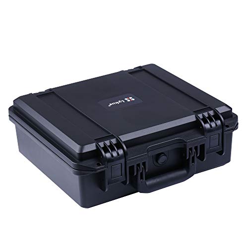 Lykus HC-3510 waterdichte koffer met aanpasbaar schuim, binnenmaat 35x30x13 cm, geschikt voor pistool, kleine drone, camcorder, actiecamera en meer