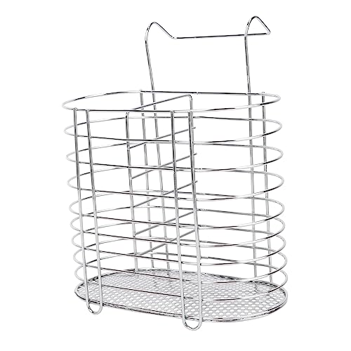 OUNONA 1Pc Utensil Organizer with Drainage Rack Space Saving Tableware Holder for Forks Spoons and Chopsticks Kitchen Storage