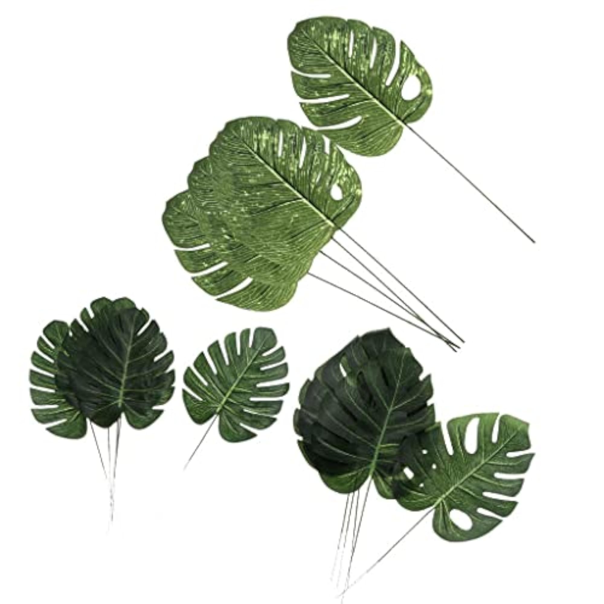 5PCS Large Artificial Monstera Leaf Foliage Home Decor