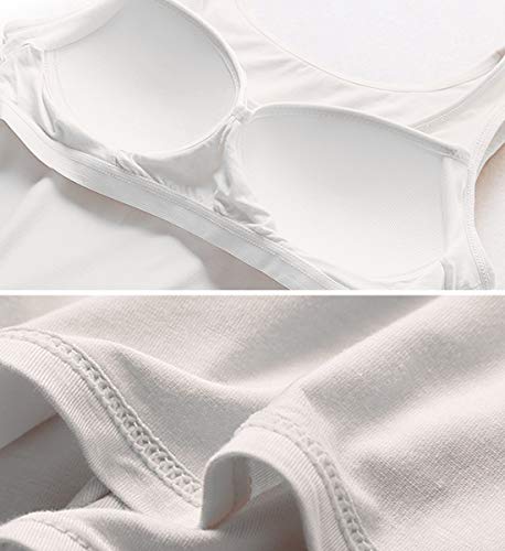Image of Camisoles for Women with Built in Bra,Basic Yoga Top Layering Tank Top Padded Bra Undershirt(S-3XL)
