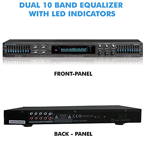 Technical Pro Dual 10 Band Professional Stereo Equalizer with Individual LED Indicators - Thumbnail 2