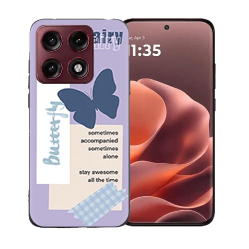 LCEHTOGYE �K�p Motorola Edge 70 Pro�p�P�[�X�A�K�p Motorola Edge 70 Pro (6,78")�ƌ݊����̂��钴���^�u���b�N�\�t�gTPU�V���R���Q���P�[�X�ی�J�o�[ - LLM46