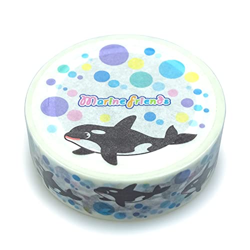 ザ アクセス シャチ マスキングテープ マリンフレンズ オルカ 15mm幅