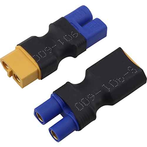 Jjhxsm Rc Xt60 To Ec3 Plug Female/Male Adapter Connector For Rc Fpv Drone Car Lipo Nimh Battery Charger Esc #TOP8