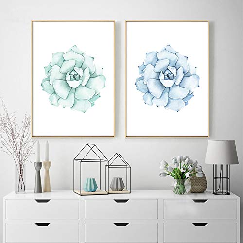 Imprimer sur toile de plantes succulentes pour décor de salon