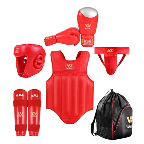 WESING Sanda Gears Set 6pcs for Men Women (Blue, L)