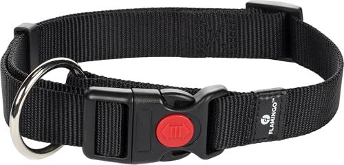 Flamingo Collare ZIGGI Nero L 45-65CM 25MM