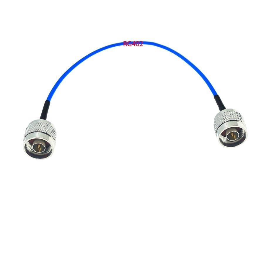 N Male to N Male Plug Connector for RG58 RG142 RG174 RG316 RG400 RG402 RG405 Connector Test Coax Cable(RG174,10M)