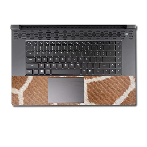 Image of MightySkins Carbon Fiber Skin Compatible With Alienware M17 R5 (2022) Full Wrap Kit - Giraffe Print | Protective, Durable Textured Carbon Fiber Finish | Easy To Apply & Change Styles | Made in the USA
