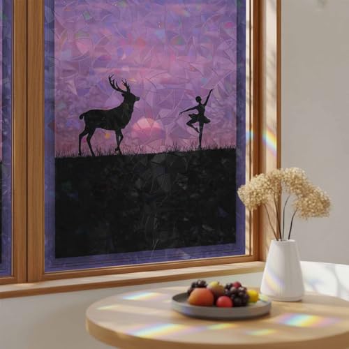Vinilo Decorativo para Ventanas Purple Ombre 19.6x39.3 pulg miniatura 2