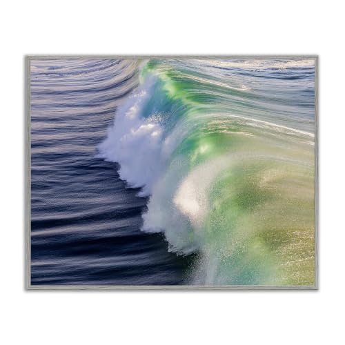 Rolling Sea Waves Ocean Photography, 11 x 14 Inch Framed Giclée Print