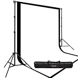 Two Prism by Ravelli 9' X 15' Cotton Muslin Backdrops and The Ravelli Full Size 10' x 12' Background Stand Set