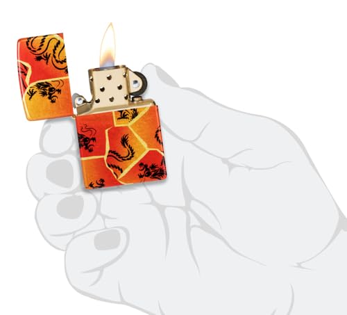 Encendedor Zippo Dragón Diseño Verde miniatura 6