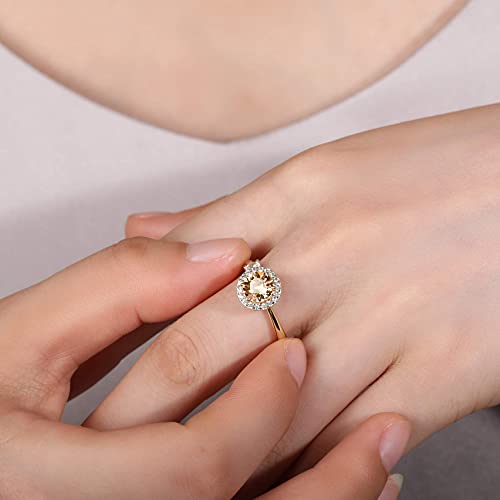 Fonsalette Fidget Ring Birthstone Rings For Women Thumb Rings Fidget Ring Women Rose Gold Ring Spinner Ring Anxiety Ring For Women Cubic Zirconia Ring #TOP3