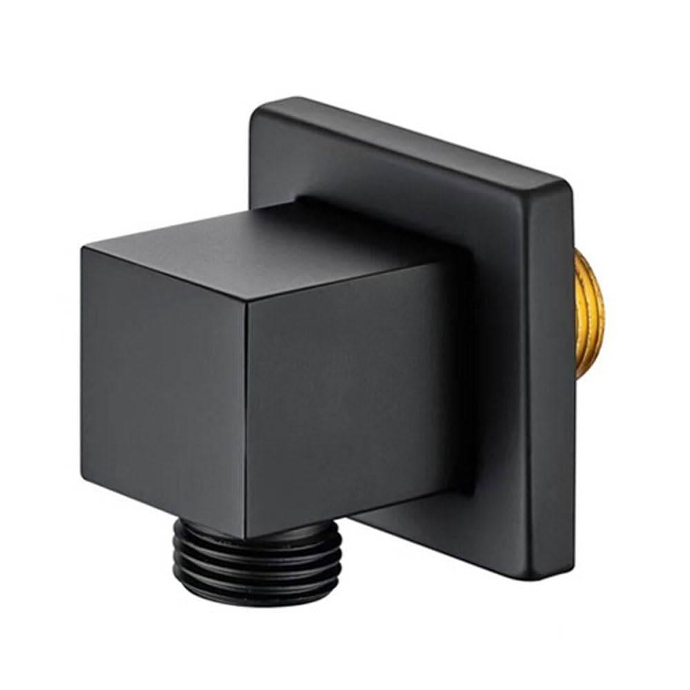 Codo de suministro de pared de latón macizo, salida de codo montado en la pared G1/2 pulgadas para ducha de mano, salida de agua de unión de 1/2 pulgada para montaje de manguera de ducha de baño