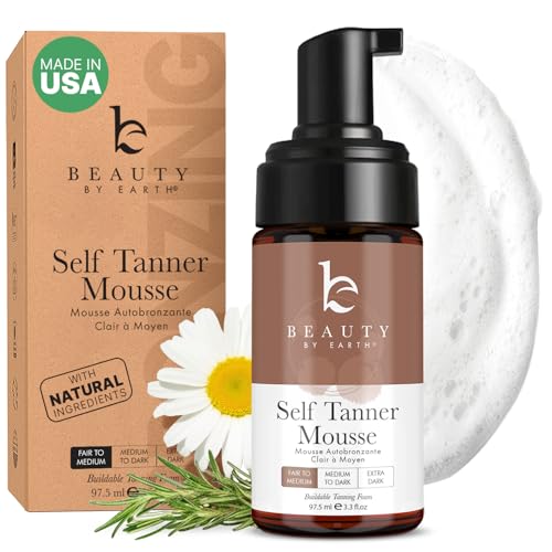 Self Tanner Mousse - USA Made with Natural & Organic...