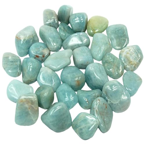 JMRM Blue Aquamarine Natural Crystal Tumble Stone for Reiki Healing Gemstone (Set of 7, JMRM_Tumble 028) (B09684HTJP) Amazon Price History, Amazon Price Tracker