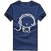 Produktbild IMJONO Jubiläumsfeier Männer T-Shirt Tops Männer Junge Baumwolle Tees Shirt Kurzarm Kopfhörer T-Shirt Kleidung BU M(Medium,Blau)