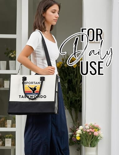 Bolso Tote Taekwondo para Mujer con Cierre y Correa miniatura 3