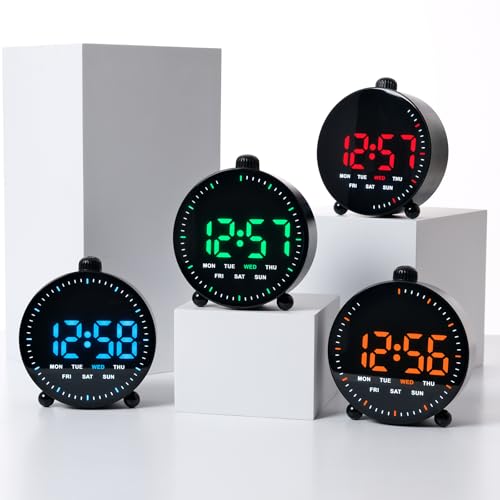 Image of Niyam Countdown Timer LED Digital Alarm Clock with Stopwatch Large Display Bedside Desk Clock for Home & Office (Black RD9013)