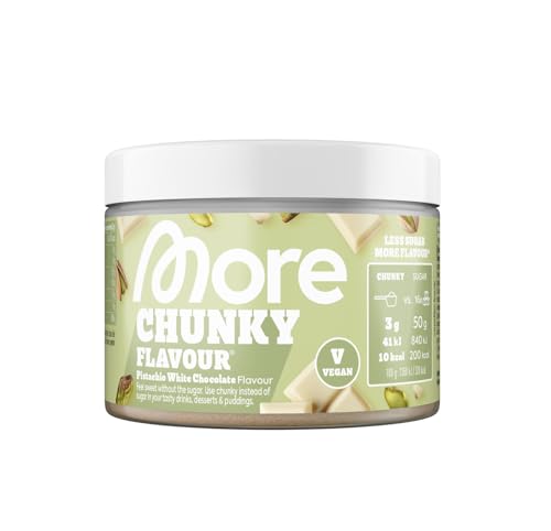 MORE Chunky Flavour Pistachio White Chocolate 150 g vegan
