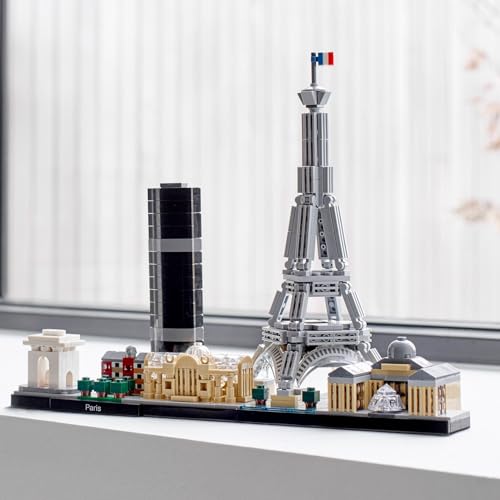 Architecture Parigi Set con Torre Eiffel e Museo del Louvre da Costruire, Kit Modellismo per Adulti con Monumenti, Set da Collezione Skyline, Idee Regalo per Uomo, Donna, Lui o Lei 21044 - Lego - Immagine 5