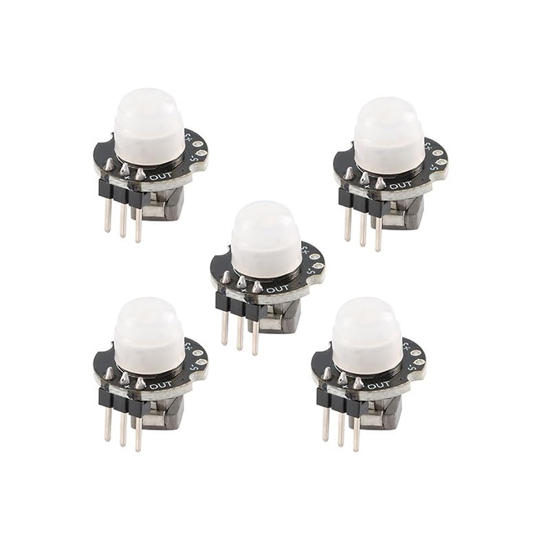 5PCS SR602 PIR Motion Sensor Detector Module Mini Pyroelectric Infrared IR Sensor High Sensitivity for Arduino DIY Projects