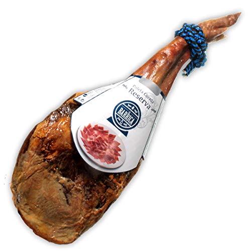 Serrano-Schinken-Paleta-Reserva-Barrica-Vorderschinken-aus-Spanien-12-Monate-luftgetrocknet-und-schonend-gereift-Aus-der-Schinkenmanufaktur-Jamones-Espana-in-Toledo-Stueckgewicht-45kg