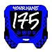 Sur Ron Front Number Plate & Decals, Dirt Bike Plastic Black Plate & Graphics for Sur-Ron Light Bee X/S,Talaria Sting MX3/R MX4 Talaria XXX Super73 MX350 MX650 E-Ride Pro SS/S Segway X260 X160