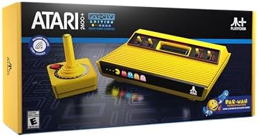 Atari 2600+ PAC-MAN Edition Console, Game & Wireless Joystick
