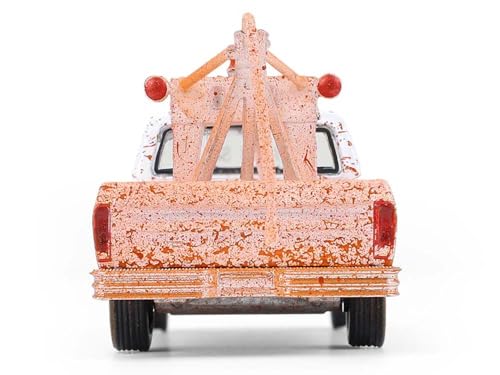 Modelo a escala 1:64 Camión Grúa Ford F-100 1973 Blanco miniatura 5