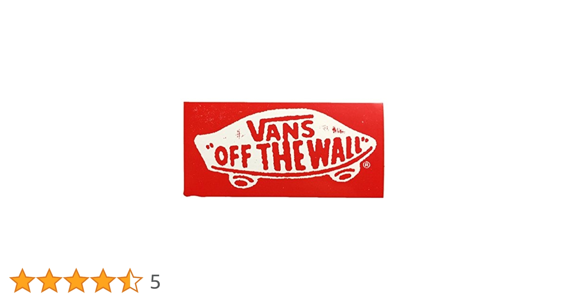 Amazon.co.jp: VANS（バンズ）ステッカー box skate logo RED
