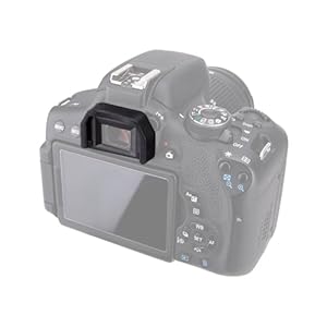 JJC Weiche Silikon-Augenmuschel für Canon EOS 77D 800D 760D 750D 700D 650D 600D 550D 500D 450D 400D 350D 300D 200D 100D 1100D 1200D 1300D 1500D Kameras ersetzt Canon Ef.