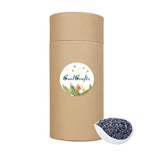 CoolCrafts Flores de Lavanda Secas, 115g Lavanda Secas Natural Granel para Hacer Velas, Bolsa de Lavanda