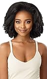 Outre QUICK WEAVE New Half Wig Cap Full Volume Short Curly Wave Premium Synthetic High Heat Resistant 60 Seconds Self Style Instant Transformation - NIKAYA (DR2/GDNAM)
