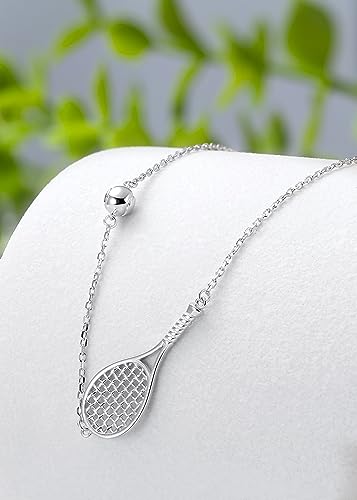 Collar Tenis Raqueta y Pelota en Plata de Ley miniatura 5