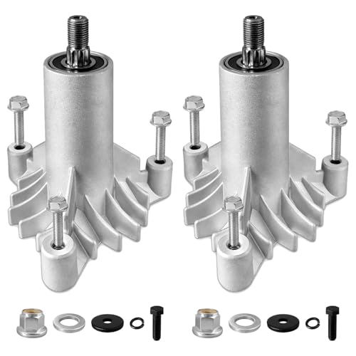 130794 Spindle Assembly, 128285 Spindle Compatible with AYP/Hu/Craftsman LT1000 Riding Mower, LT2000 Lawn Mower with 38' 42' Deck, Replace 532130794 128285 with 3 Tapped Bolts & Holes, 2 Pack