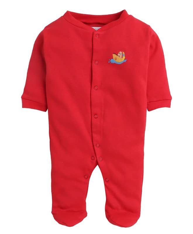 Image of Pooja Baby 100% Cotton Rompers /Sleepsuits /Jumpsuit /Night Suits for Baby Boys & Girls, Infants, New Borns