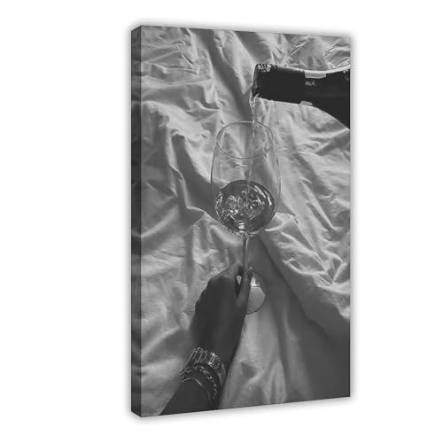 Póster de lujo a la moda en lienzo, decoración de pared, pinturas para sala de estar, dormitorio, decoración de 12 x 18 pulgadas (30 x 45 cm)