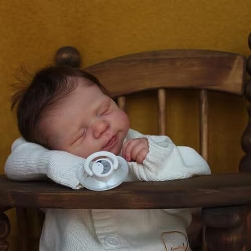 Muñeco Reborn Niño de 19 Pulgadas con Cuerpo de Vinilo miniatura 1