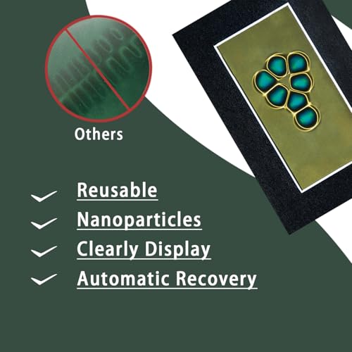 Image of 2 x 4 Inch Magnetic Field Viewing Film, Magnetic Field Viewer, Magnetic Flux Display, Magnet Pattern Detector, Scientific Project Teaching, Automatic and Reusable Recovery