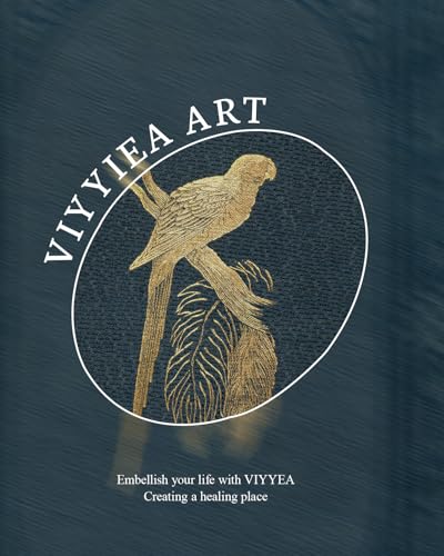 Image of VIYYIEA Vintage Gold Framed Wall Art for Living Room, Macaw Canvas Prints Home Decor, Large Oil Painting Picture, Bedroom Wall Decor Gifts for Friends or Family -【Macaw】-(36L x 24W)