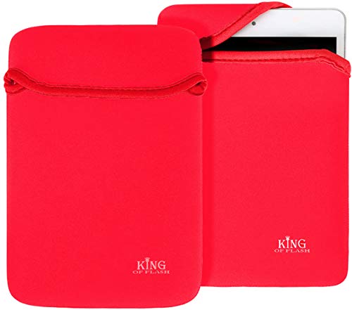 6" Red Slim Soft Neoprene Sleeve for e-Reader eBook Android Tablet PC MID Netbook Sleeve Pouch Neoprene Protective Cover Case