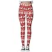 QTJY Weihnachtsfeier-Leggings, Nahtlose, hüfthebende Yogahose mit hoher Taille, Lauf-Fitness-Sportleggings BM
