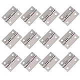 STOBOK 32個 不锈钢バック ヒンジ 高耐久取り付け可能 ヴィンテージ木箱やジュエリーボックス用ドア丁番 家 オフィス 店舗対応