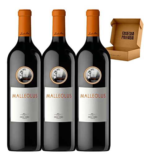 Emilio Moro - Envío 24 h - Vino Regalo Ribera del Duero - Cosecha Privada (3 x Botella 75 cl, Malleolus)