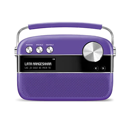 Image of Saregama Carvaan Premium Hindi - Portable Music Player with 5000 Preloaded Songs, FM /BT /AUX (Orchid Purple)