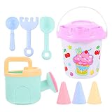 Zerodeko 8Pcs Ensembles de Jouets de Seau de Sable pour Enfants Jouet de Plage de Plage pour Enfants Intéressant Mini Mini- Jouets de Plage de Voyage Y Compris Seau de Sable Râteau Arrosage