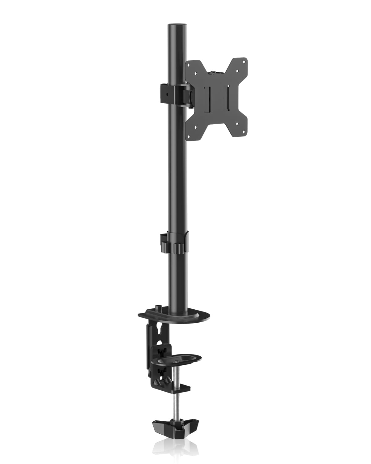 suptek Soporte de Monitor de Mesa para Pantallas de 13-27 Pulgadas: Soporte Giratorio e Inclinable, Carga Máx. 10kg, VESA 75x75/100x100mm, Acero, MD9401 Recycled Claim Standard Blended