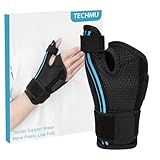 TECHMUR Thumb Support, Ergonomic Wrist and Thumb Splint - Left/Right Hand Wrist Support Brace for Arthritis, Tendonitis, Sprain and Carpal Tunnel Pain Relief (Blue)